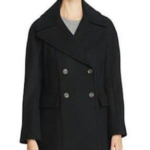 Vince Camuto black double-breasted coat
