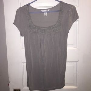 Gray shirt with lace from H&M