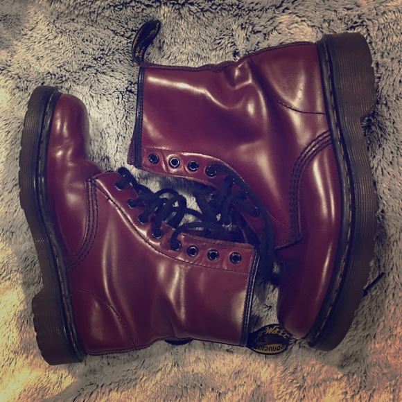Dr. Martens Shoes - Red Dr. Marten's 1460 Boots!