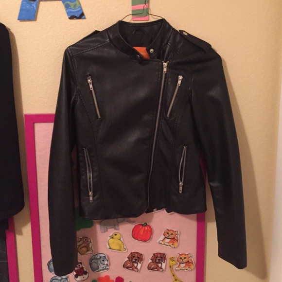 Faux leather jacket