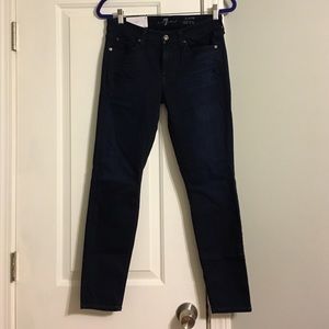 NWT 7 for all mankind ankle skinny sz 29