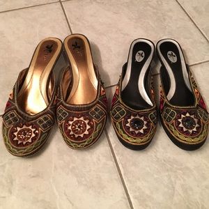 Beaded slip ons