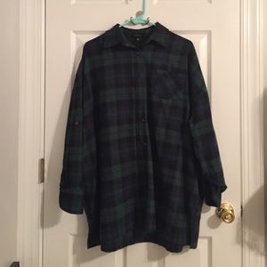 Oversized Flannel Button Up