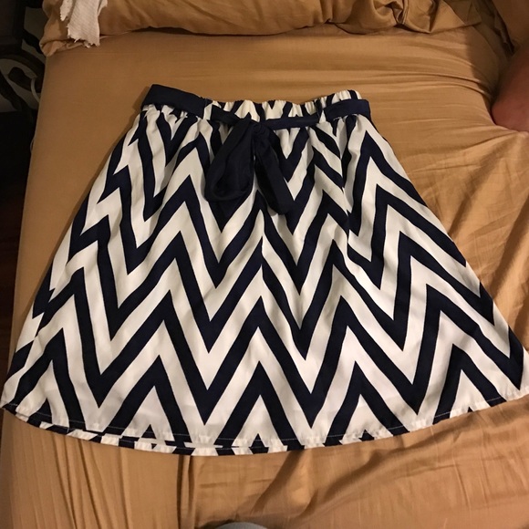 Chevron skirt