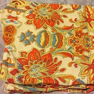 BNWT LULAROE CREAM BACKGROUND FLORAL TC LEGGINGS