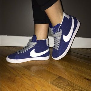 Blue Nike blazers. 8.5