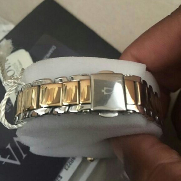 NWT Bulova diamond blue dial watch main image 4