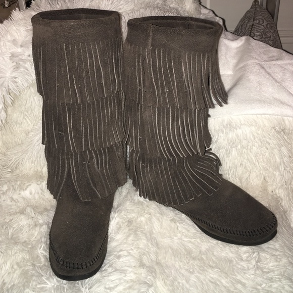 Fringe Minnetonka boots!