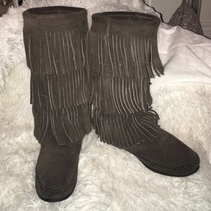 Fringe Minnetonka boots!