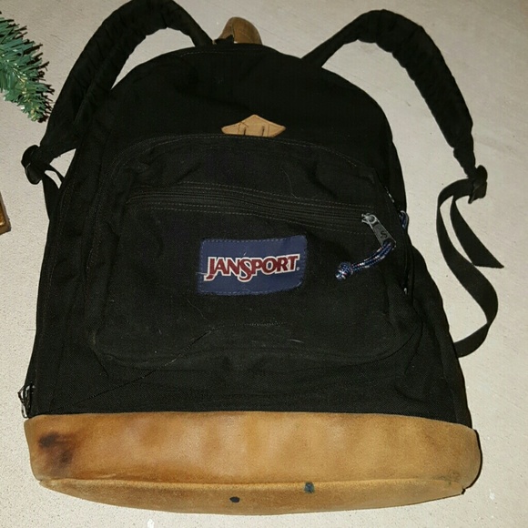 jansport suede bottom backpack