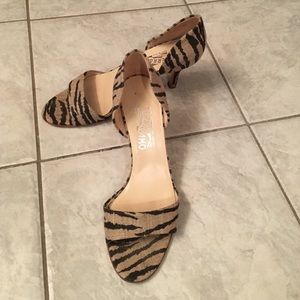 Salvatore Ferragamo zebra print sandal
