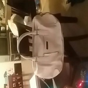 White leather pocketbook