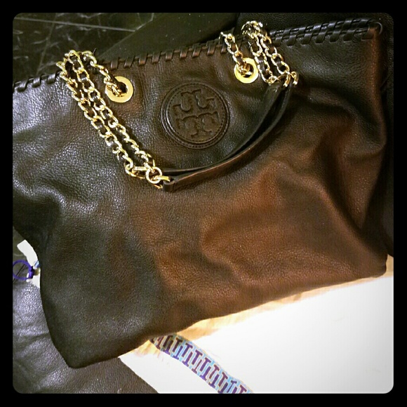 Authentic Black Large Tory Burch handbag