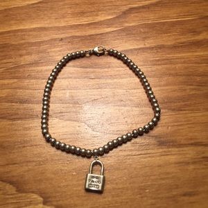 Tiffany & Co lock bead bracelet