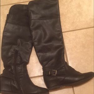 Aldo knee high wedge boots