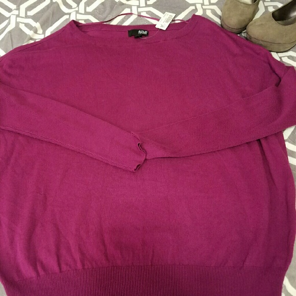 a.n.a Raspberry Sweater nwt