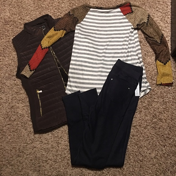 Chevron print outfit
