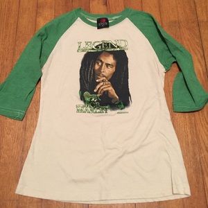 Bob Marley Legend Baseball Tshirt