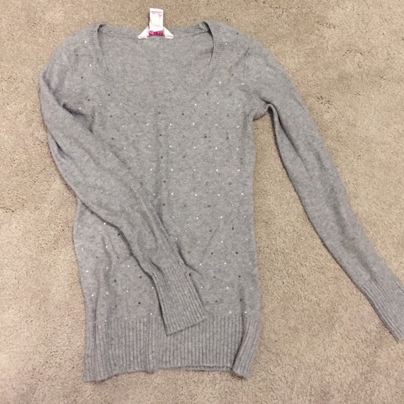 Grey sparkle sweater