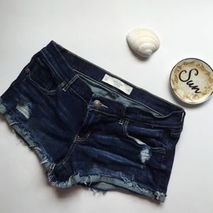 DONATED!!  Dark Wash Distressed shorts 