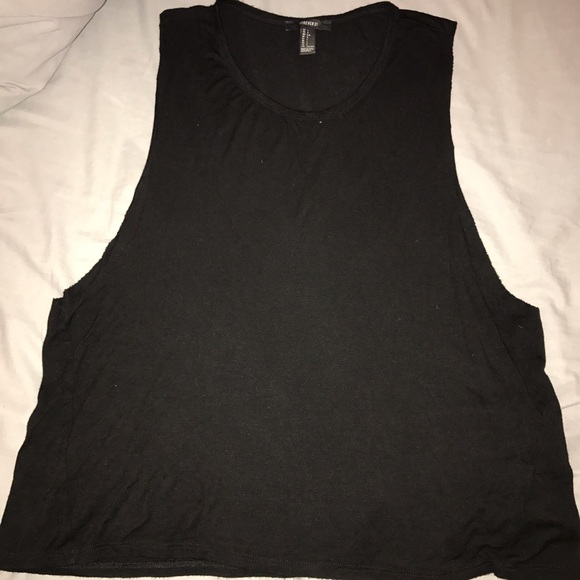 Forever 21 Tops - Forever 21 Black Muscle Tee