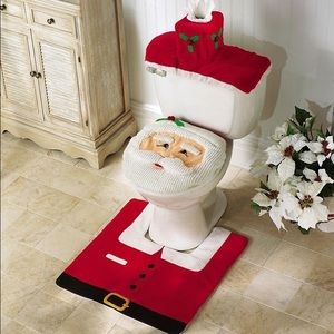 New!!! Santa toilet seat & Rug Set