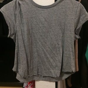 Grey Crop Top