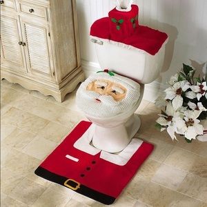 New!!! Santa toilet seat & Rug Set