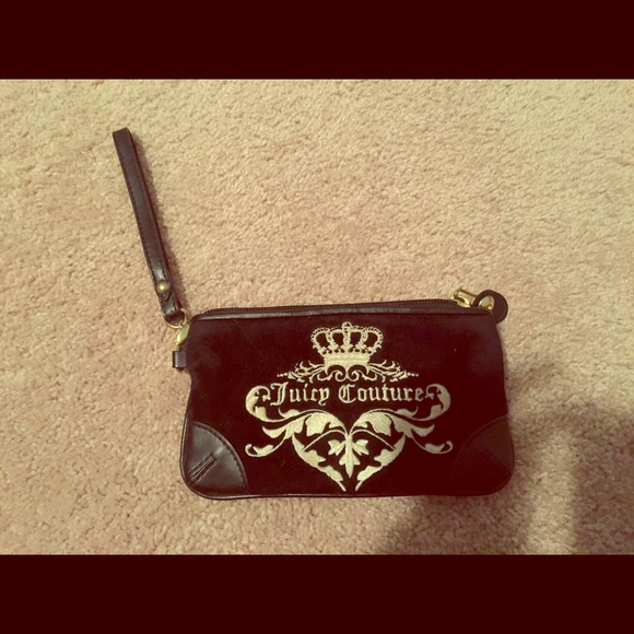 Black Juicy Couture small wristlet