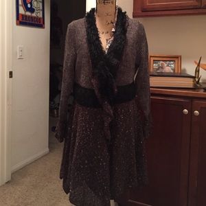 Handmade Sweater/ Duster Multi-Color