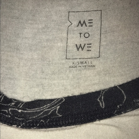 NWOT PACSUN 3/4 SLEEVE BASEBALL TEE