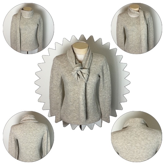 Ann Taylor women's sweater w/attached scarf