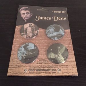 James Dean Pinback Button Set