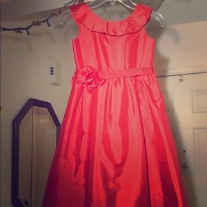 Beautiful kids red yoke dress