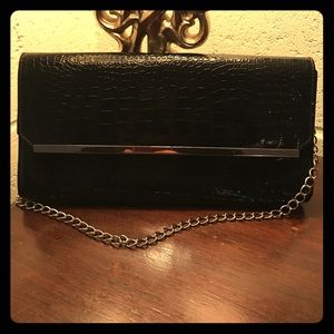 Snakeprint Patent clutch and purse