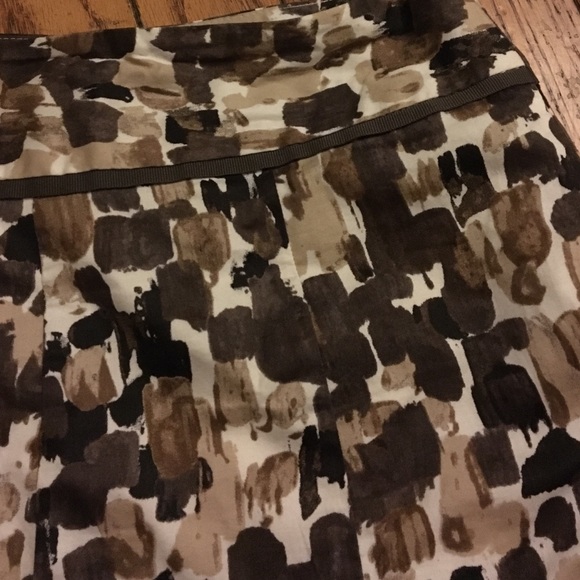 Anne Taylor 00p brown multi color skirt - Picture 3 of 3
