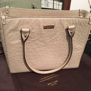 Beige Ostrich Kate Spade- Amazing Condition