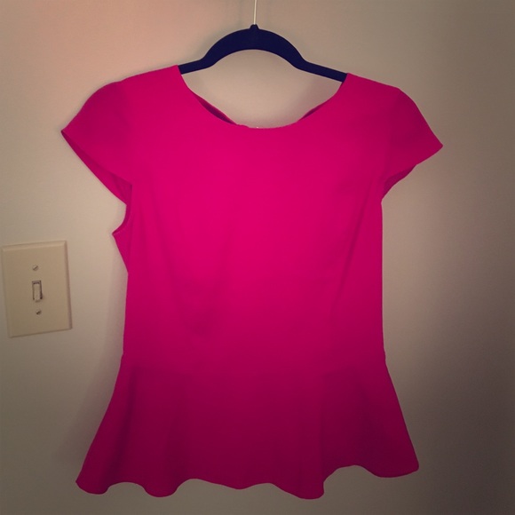 Express peplum cap sleeve top, size S