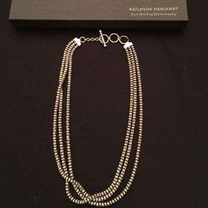 Silpada Oxidized Sterling Silver Popcorn Necklace