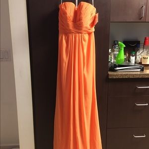 Orange Briadesmaid Dress