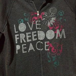 Hooded zipper Sweat shirt