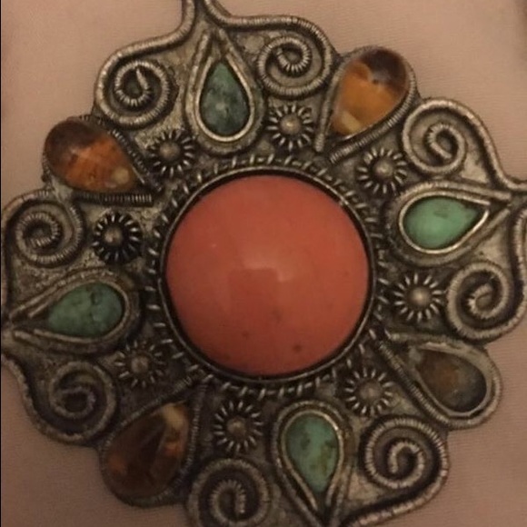 BOHO Bohemian, Ethnic, Hippie,Hippy silvernecklace