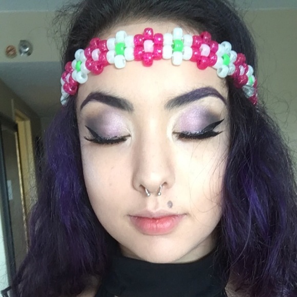 Accessories - KANDI FLOWER HEADBAND : HANDMADE