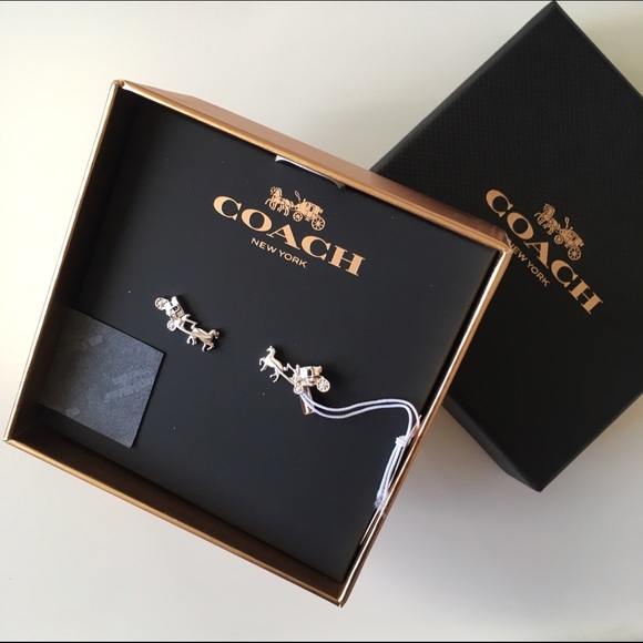 Coach Jewelry - Coach signature carriage earring