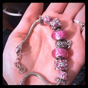 Pink charm bracelet!