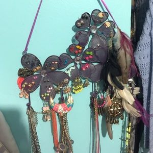 Earrings and necklaces