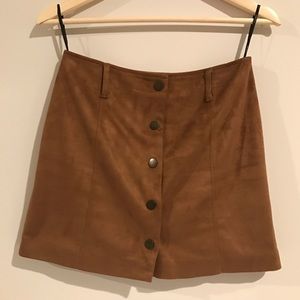 Suede Mini Skirt
