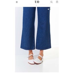 ✨BNWOT URBAN OUTFITTERS MARYJANE TWILL FLATS✨