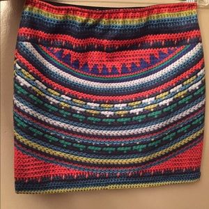 Zara knot print mini skirt