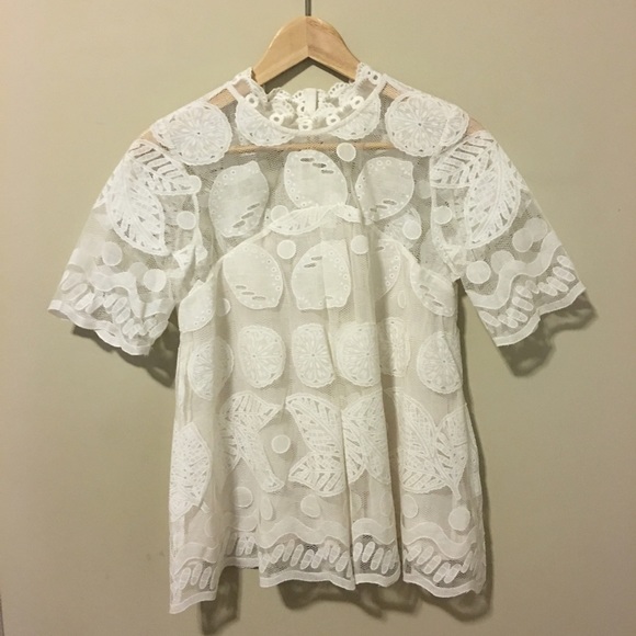 Anthropologie Lace Top